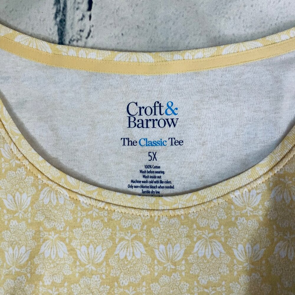 Croft & Barrow Classic Tee 5X - Picture 4 of 5